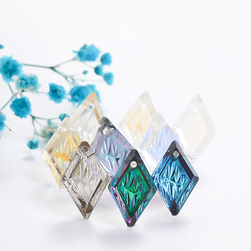 Кулон Astrobox с рельефным ромбом стразы драгоценные камни стеклянный кулон одним