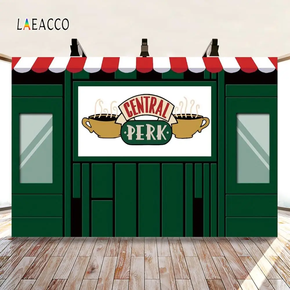 

Laeacco Центральная кофейня Кофе магазин Декор индивидуальные фотофоны для фотосъемки Фоны на день рождения фотосессия Фотостудия