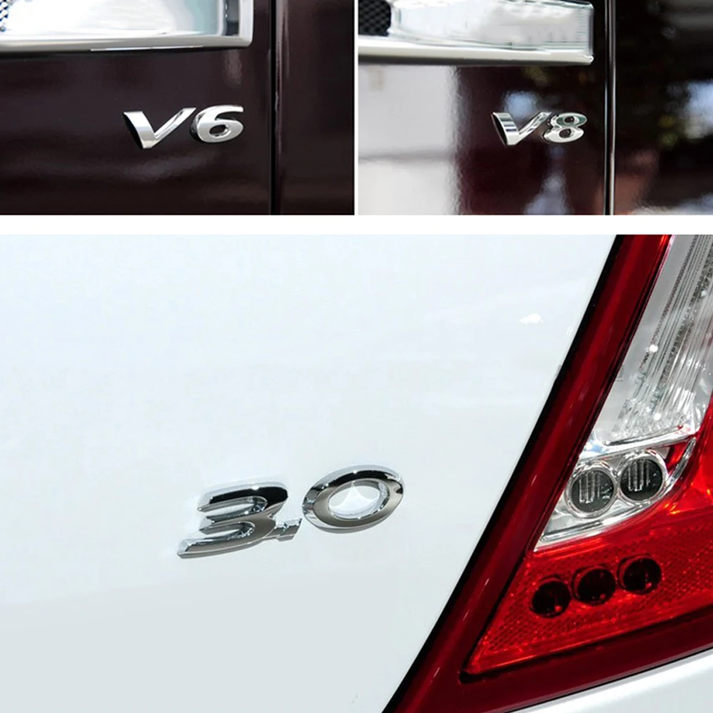 2 шт./компл. 3D 3 0 V6 5 V8 логотип наклейка эмблема значок наклейки для Jaguar XJ XJL XF XE