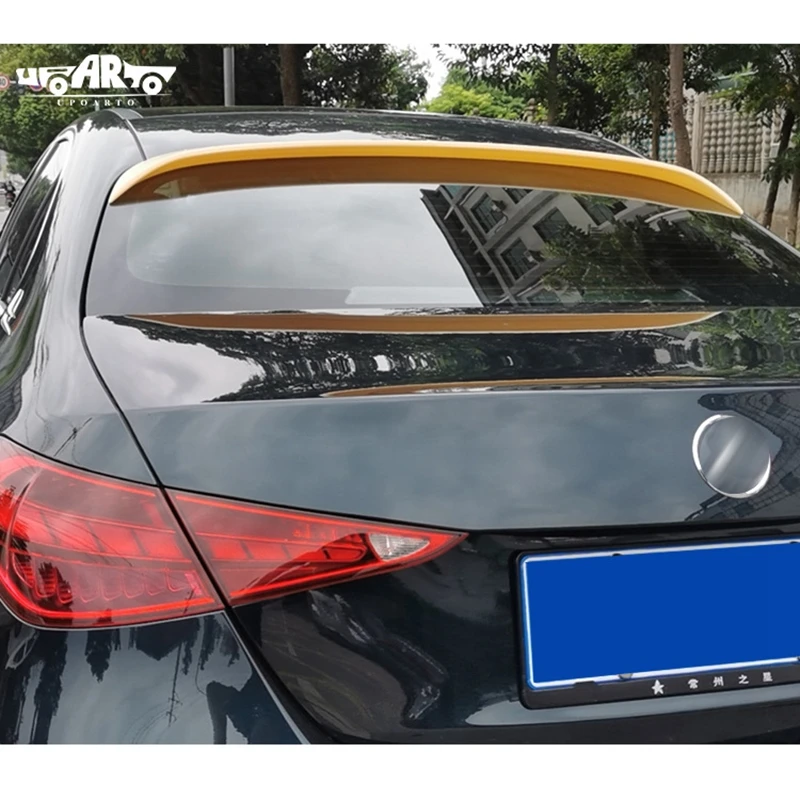 

Задний спойлер для Benz W206 2021 +, неокрашенный высококачественный задний спойлер из АБС-пластика, крышка багажника, Стайлинг автомобиля