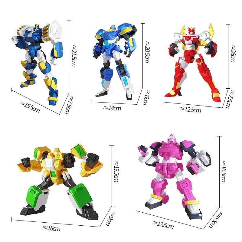 5 IN 1 Mini Force 2 Super Gino Power Transformation Robot Toys Action Figures MiniForce X Deformation Dinosaur Mecha Toy | Игрушки и