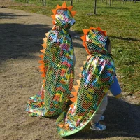 all matched lightweight multicolor dinosaur shape cloak cosplay costume
