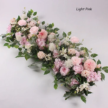 Light Pink Flone искусственные розы цветы ряд Свадебные вечерние украшения для дома сценическая фоновая Арка стенд настенный Декор Флорес аксессуары - Цвет: Light Pink
