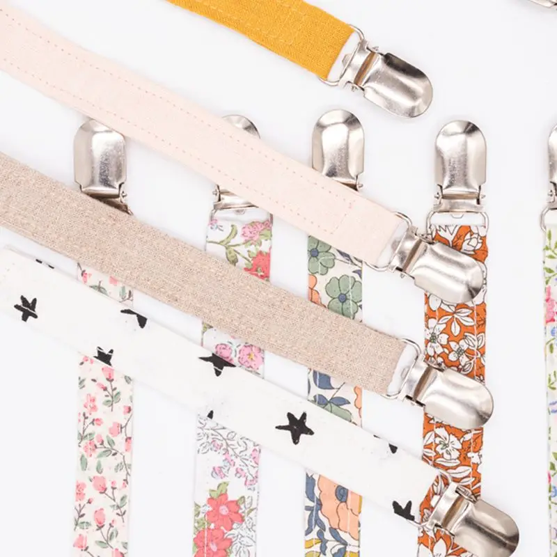 

Baby Pacifier Clip Chain Cotton Linen Holder Pacifier Soother Clips Leash Belt Nipple Holder For Infant Feeding