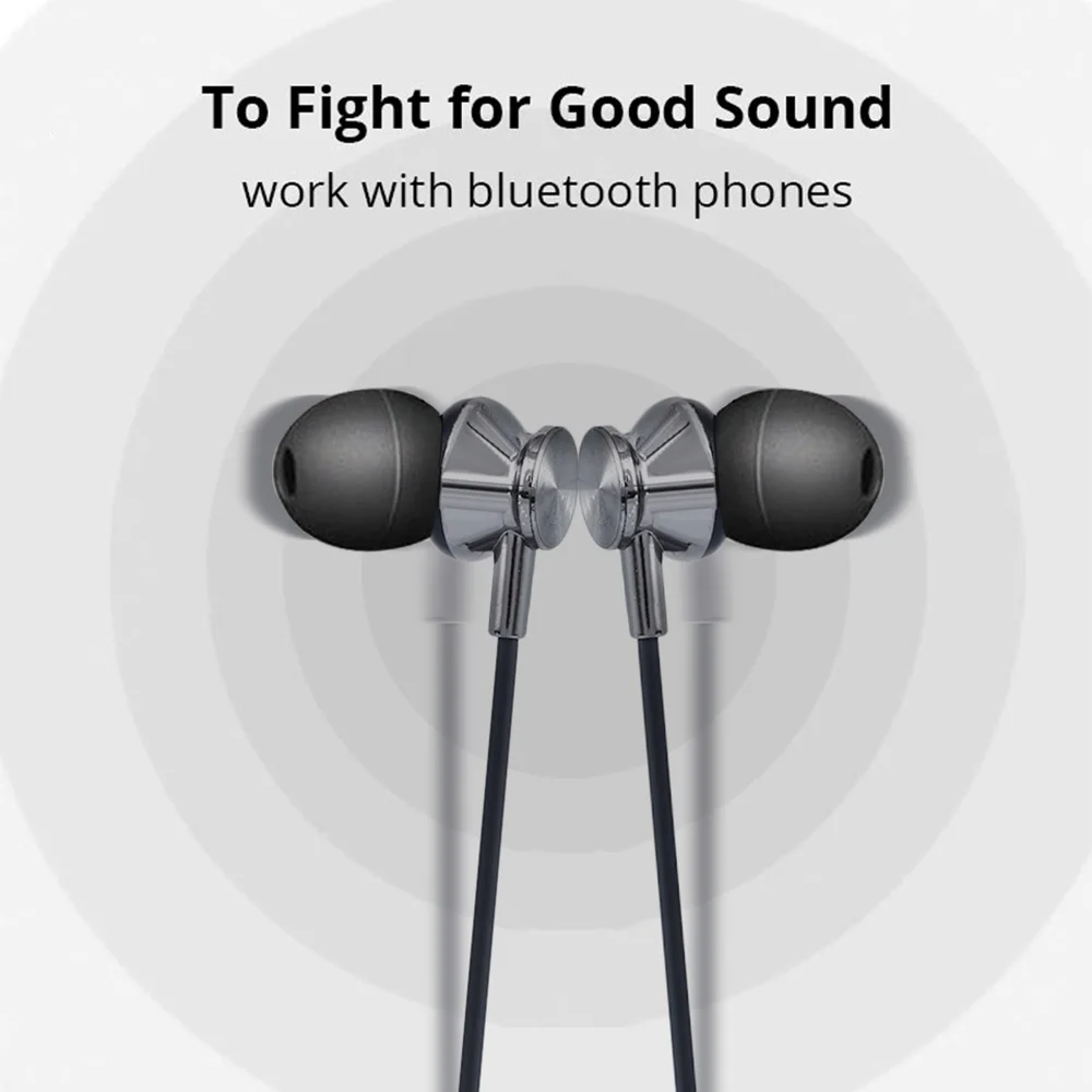 Спортивные наушники гарнитура на шею Bluetooth-совместимость 5 0 бас