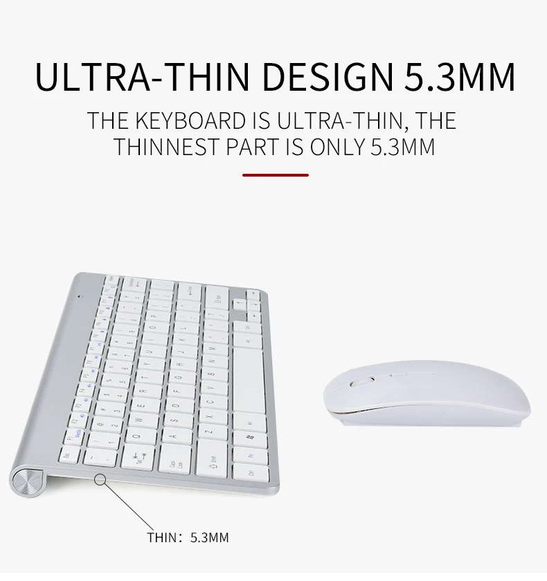 Беспроводная клавиатура RETROMAX с мышью для ПК/ноутбука/ТВ/ноутбука/планшета/ТВ-бокса/системы Android/IOS с USB-коннектором.