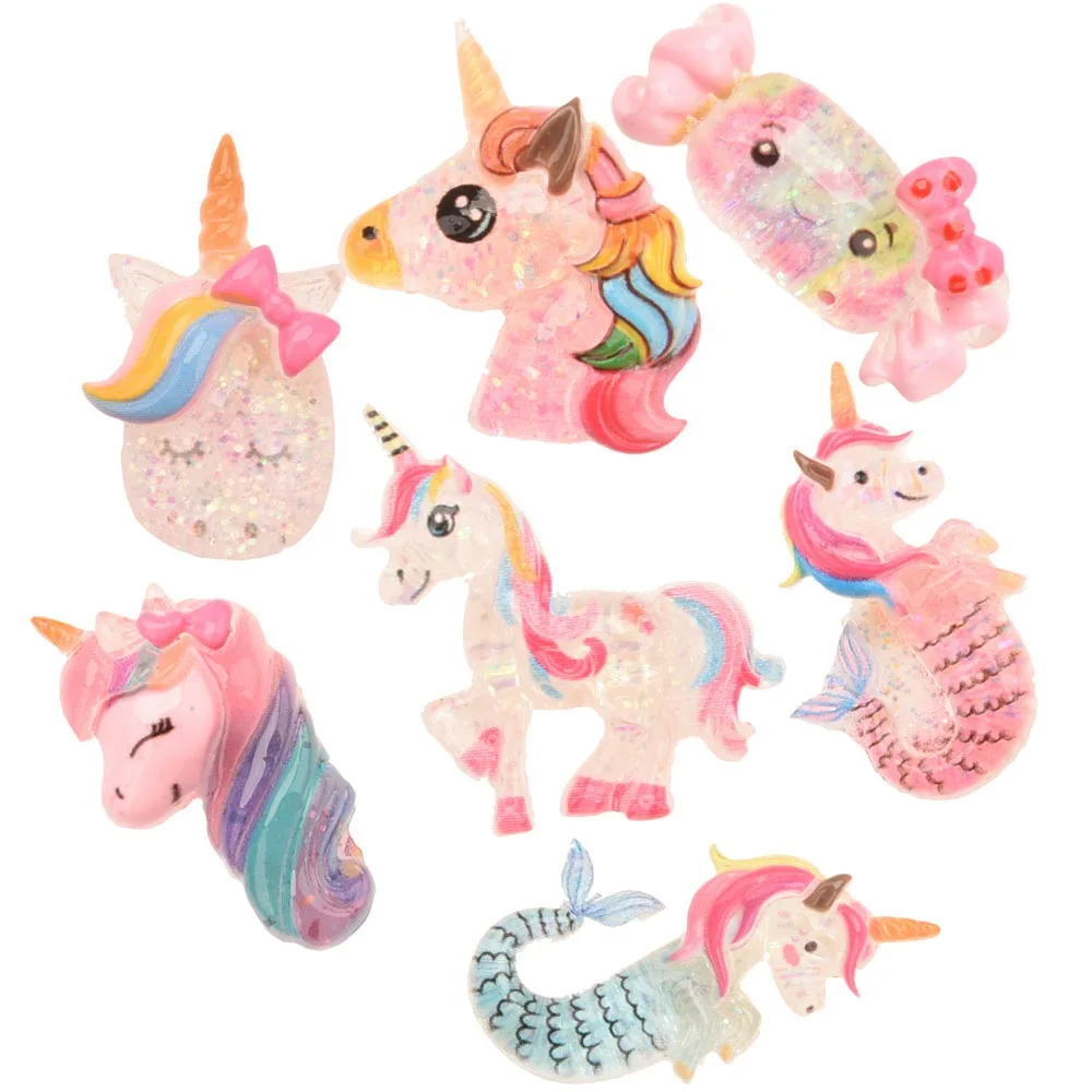 

350PCS Boutique Unicorn Hair Accessories for Making Hair Bows Supplies DIY Headwrap Center Crafts No Clip Fashion Accessory