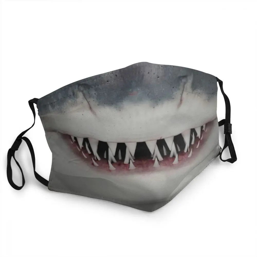 

Great White Shark Reusable Men Mouth Face Mask Animal Anti Haze Dust Protection Cover Respirator Muffle