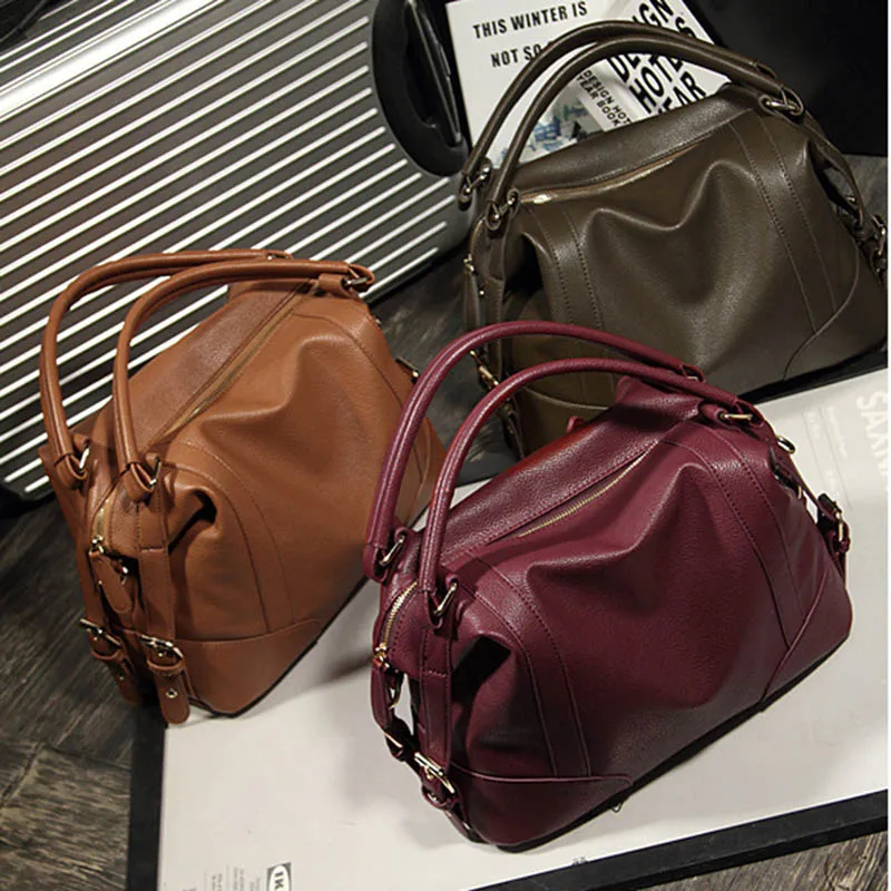 

Luxury Large Capacity Genuine Leather Women Handbag Shopping Bag Shoulder Bags B2Cshop