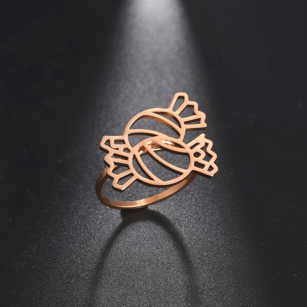 

Женское кольцо из нержавеющей стали, золотистого цвета