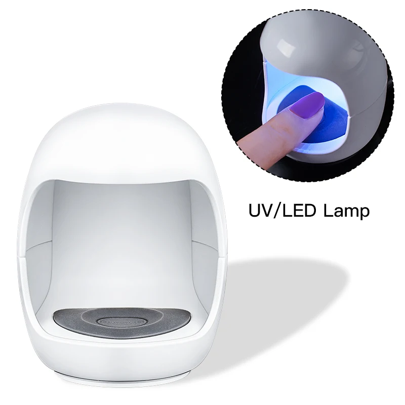 Four Lily 3W UV LED Lamp for Nail Single Finger Gel Polish Dryer Drying Machine Smart Sensor 45s / 60s USB Connector | Красота и