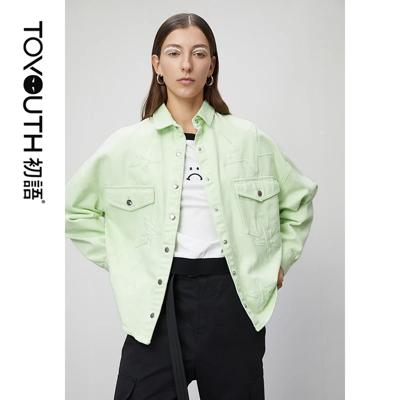 

Женская однобортная куртка с длинным рукавом, в уличном стиле