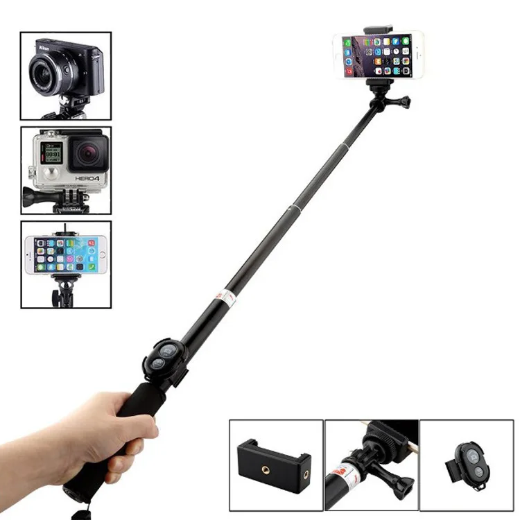 

for GoPro Hero 8 7 6 5 Yi 4K Sjcam Eken Accessory Portable 3 Way Grip Waterproof Monopod Selfie Stick Folding Tripod Stand