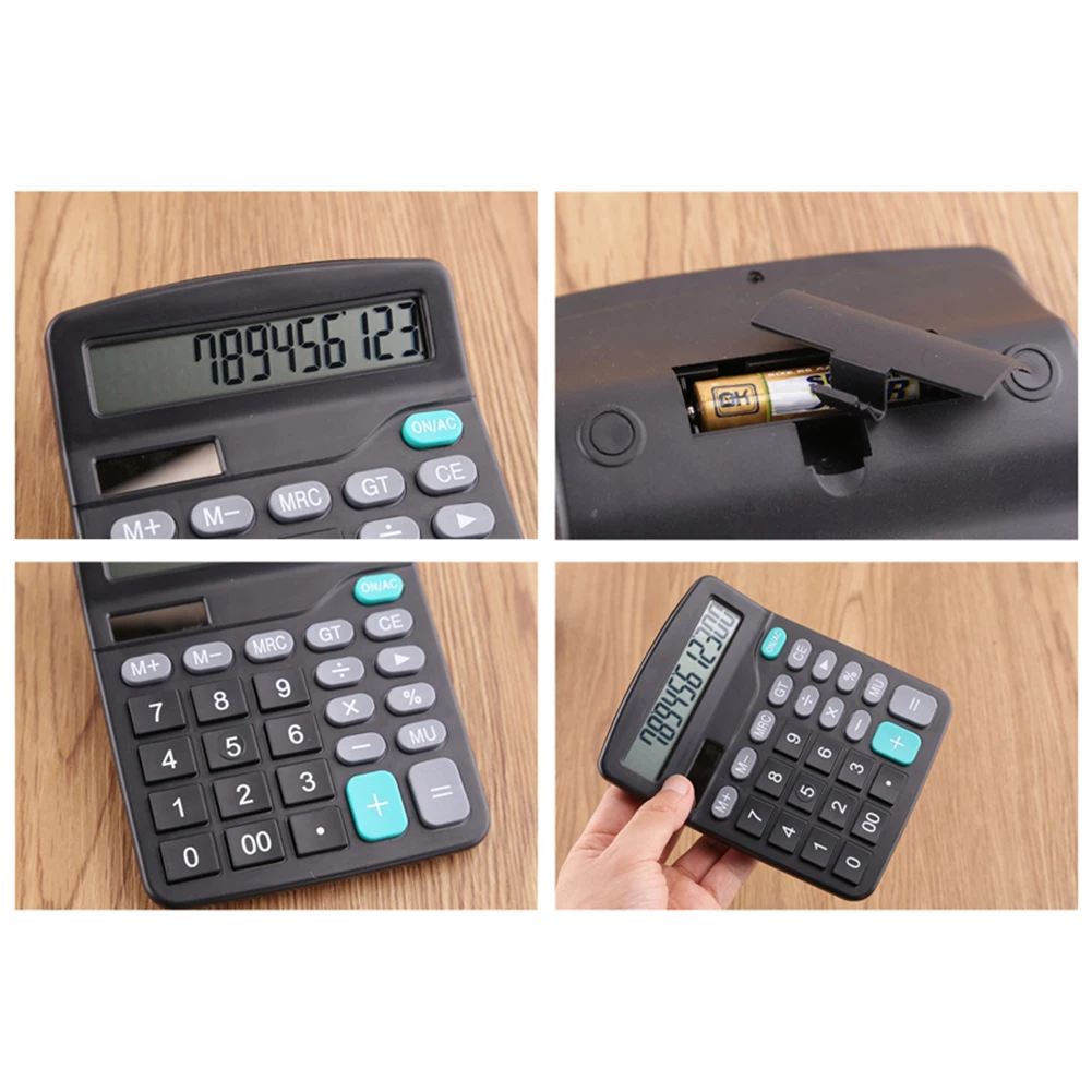 Калькулятор для офиса и финансов 12-значный калькулятор на солнечных батареях с