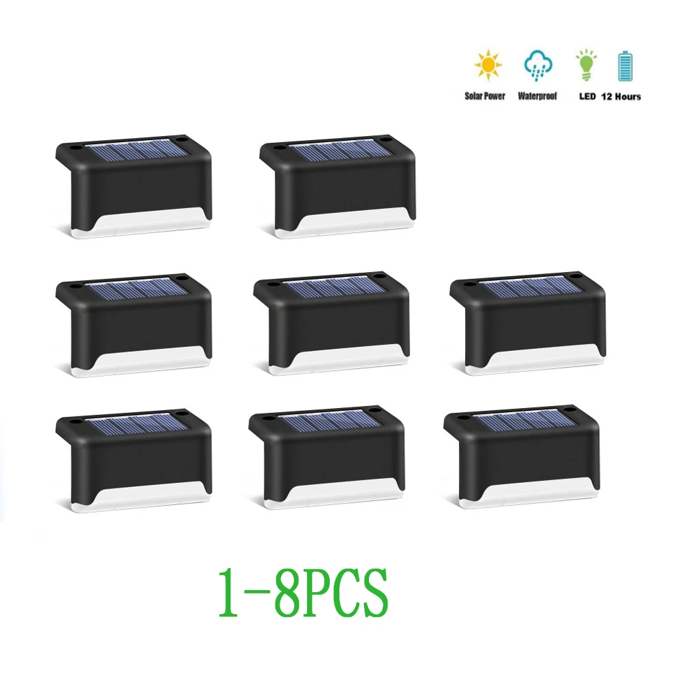 2/4/8 шт. светодиодный солнечные лампы дорожка Открытый водонепроницаемый