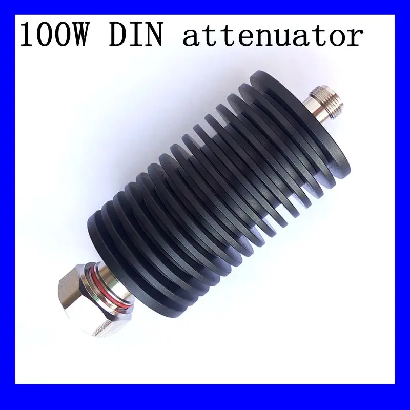 Бесплатная доставка 100W DIN-JK коаксиальный Фиксированный аттенюатор чистая
