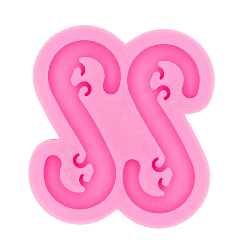 

Shiny Glossy S Shape Hook Epoxy Resin Mold DIY Crafting Buckle Silicone Mould 40JF
