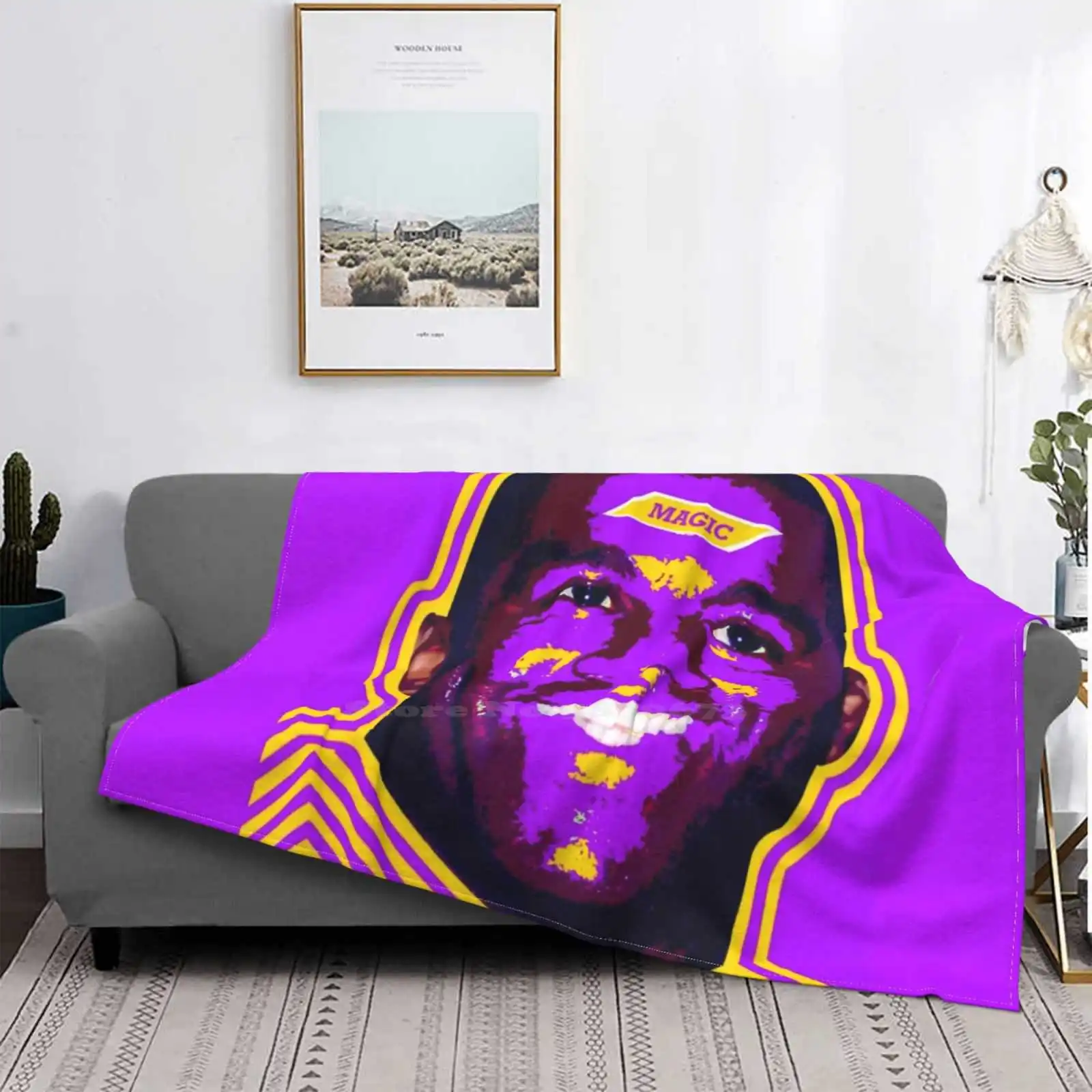 

Волшебный Джонсон | Новейшее супермягкое теплое легкое тонкое одеяло в стиле ретро волшебный Джонсон волшебный Баскетбол волшебный Джонсо...