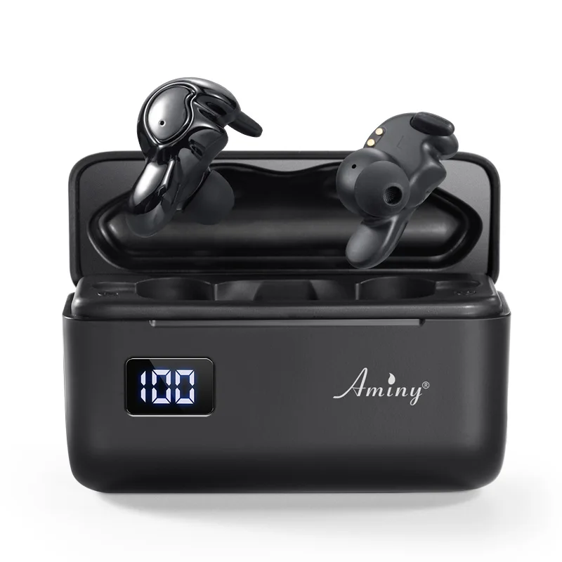 Aminy, новинка, уф стерилизация, Bluetooth 5,0, наушники, IPX6, водонепроницаемые, беспроводные наушники, Hi-Fi, стерео, беспроводные наушники для телефона - Цвет: Серый