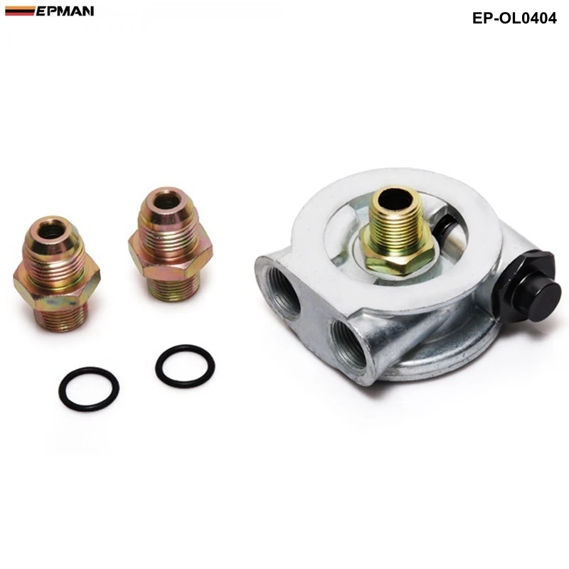 EPMAN Racing Rally Автоспорт масляный радиатор фильтр Сэндвич пластина и термостат