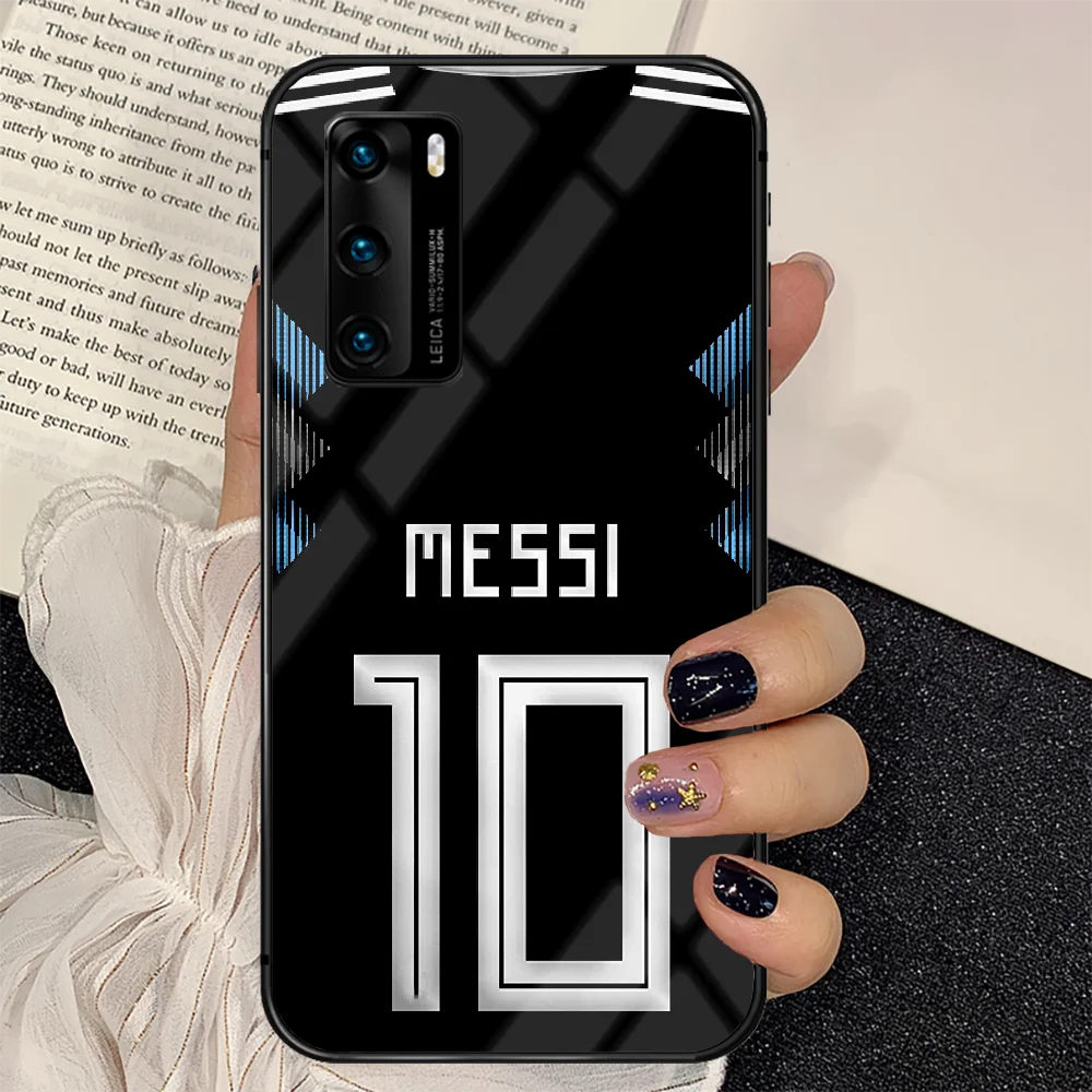 

Lionel Messi Football Soccer Phone Tempered Glass Case Cover For Huawei P Nova Mate 5T 20 30 40 E Pro Lite Smart 2019 2021 Coque