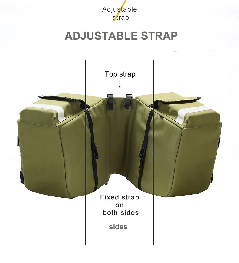 Mountain bike rear luggage rack travel bag Cycling equipment, shoulder bag, long-distance 56L waterproof bag