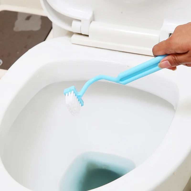 

Cleaning Brush S-shaped Toilet Brush Bathroom Curved Brush, V-shaped Brush Used To Remove Dead Corners In The Toilet
