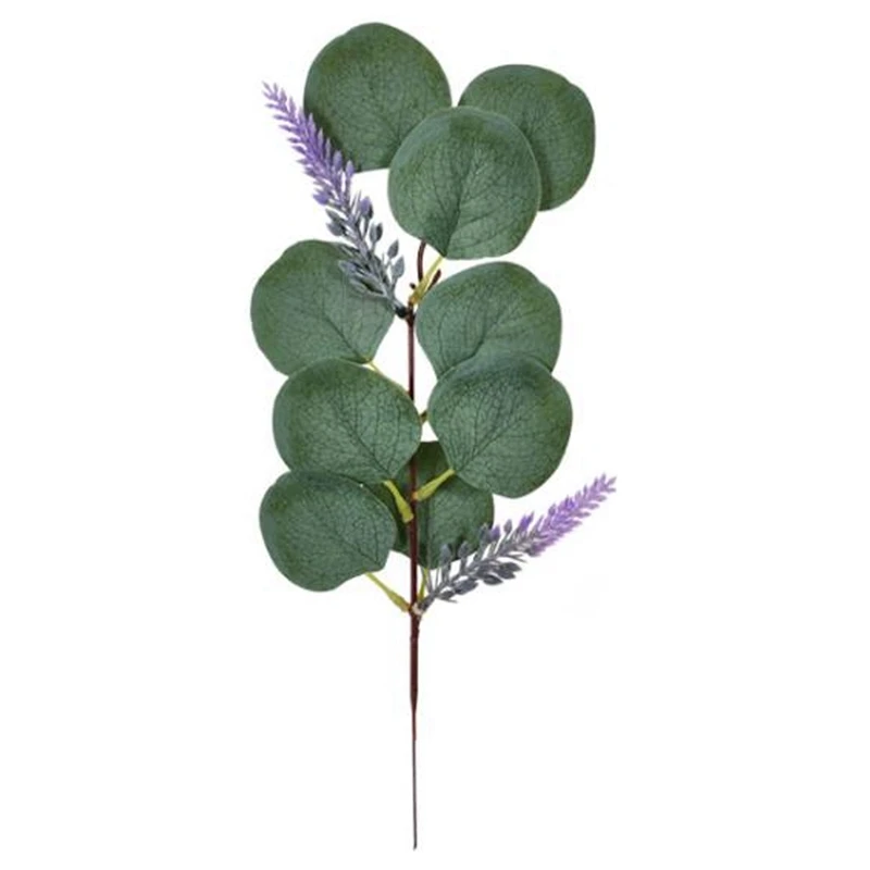 

Artificial Eucalyptus Leaf Stem And Lavender Green 35Cm High, Used For Wedding Bouquet Decoration 20 Pieces Of Green