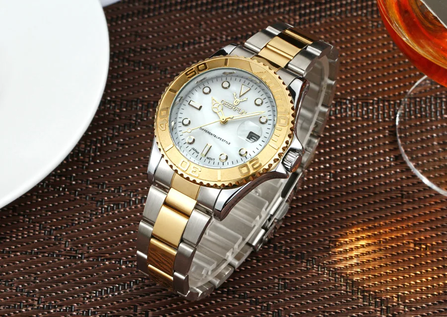 Швейцарские oyster perpetual Rolexable Япония MIYOTA Кварцевые часы yacht Kelpie мужские часы водонепроницаемые с календарем relogio masculino