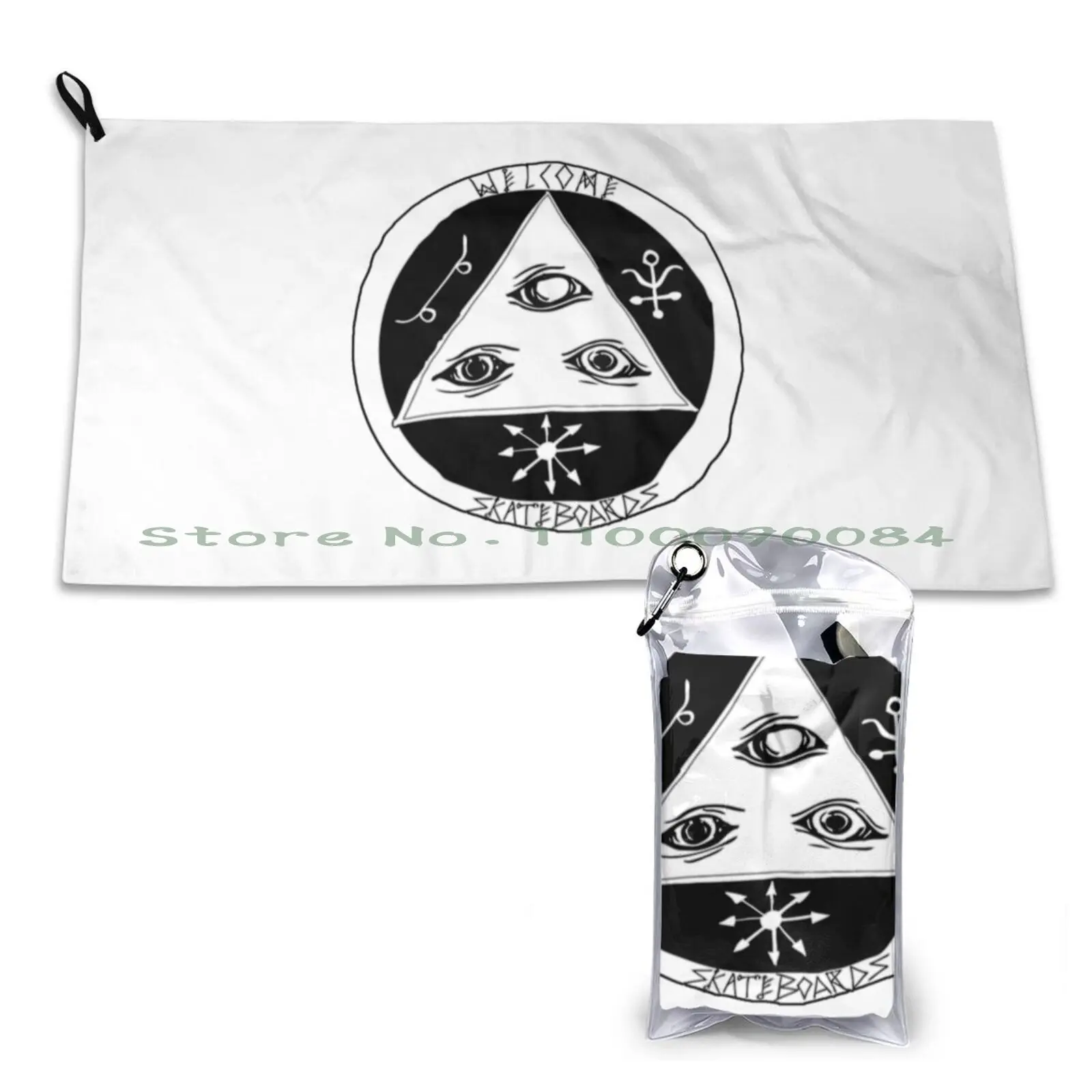 

Welcome To Skating Quick Dry Towel Gym Sports Bath Portable Vincent Van Gogh Artist Life Love Nature Starry Night Stars Famous