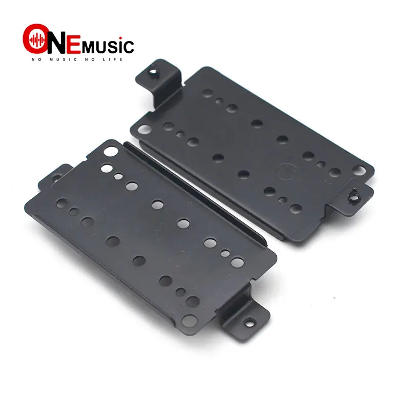 

12pcs Durable Brass-Black Plated Humbucker Guitar Pickup Base Plate Neck Bridge Pickup Baseplate for Guitar Parts