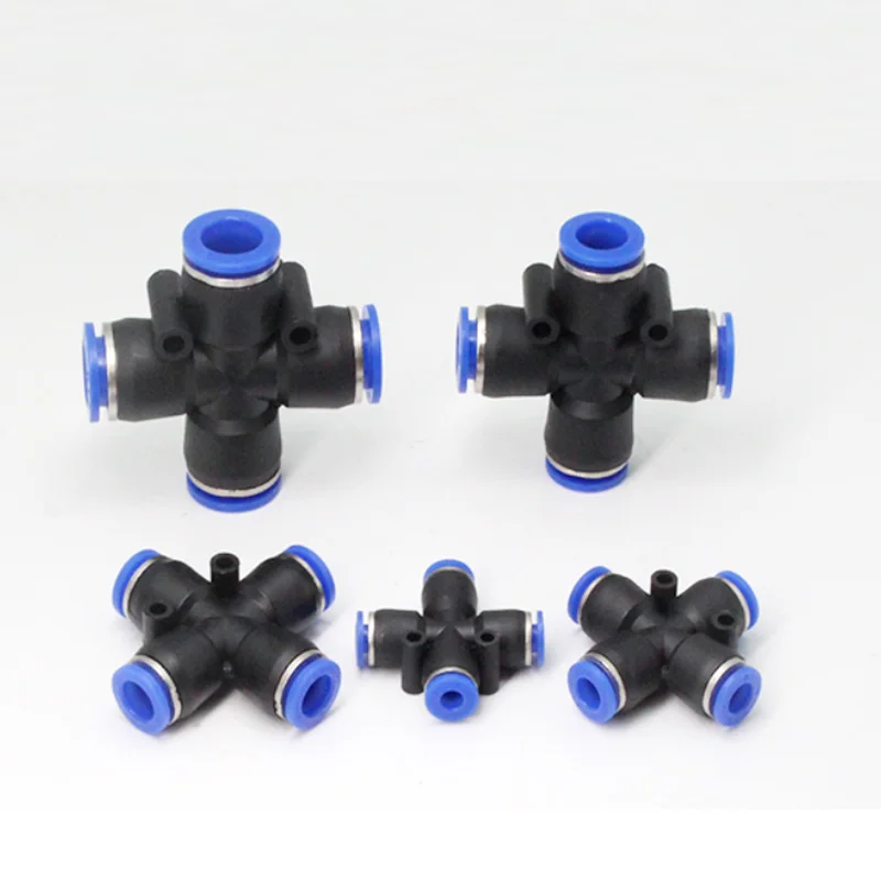 1Pcs Pneumatic Fittings PY/PU/PV/PE/HVFF/SA Air Water Pipes Connectors Direct Thrust 4 to 12mm/ PK Plastic Hose Quick Couplings |