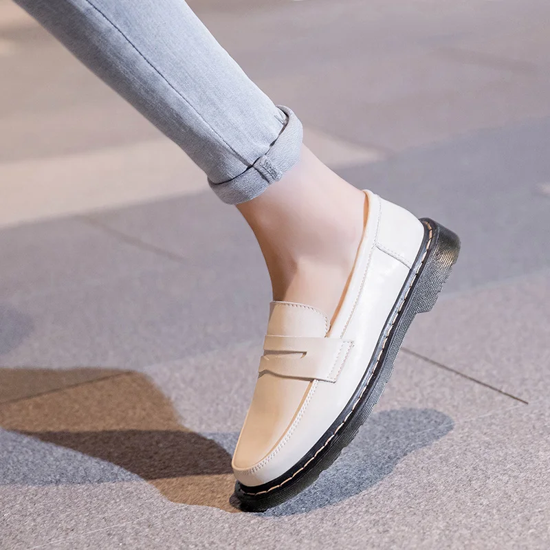 Туфли оксфорды женские из натуральной кожи повседневные мягкие удобные лоферы