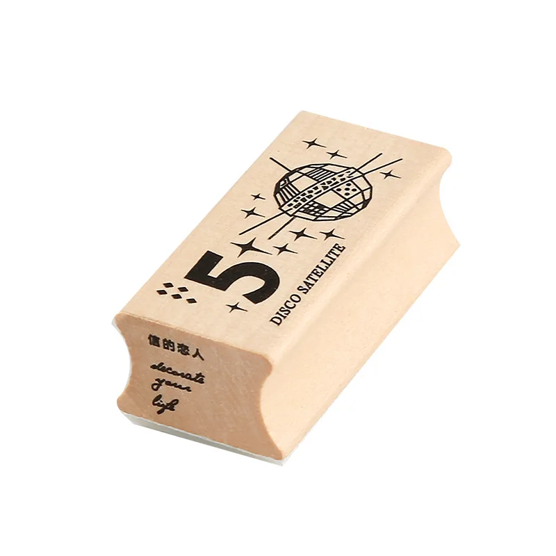 Деревянная печать цифровой Вселенная резиновый альбом сделай сам украшения