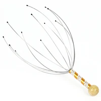octopus head massager scalp relaxation relief body massager remove muscle tension tiredness metal head massager instrument tool
