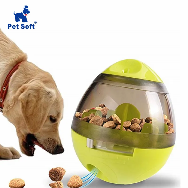 Мягкие игрушки для домашних животных собак тумблер мяч укусов игрушка-дозатор