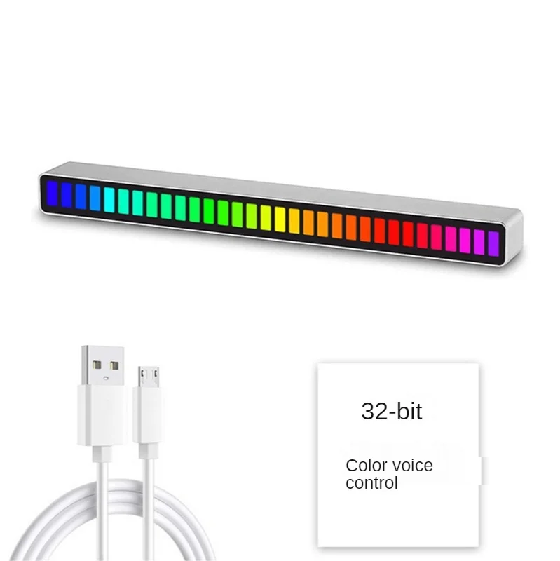 

LED Strip Light Sound Control Pickup Rhythm Light Music Atmosphere Light RGB Music Light Bar USB Colorful Lamp For Car Party
