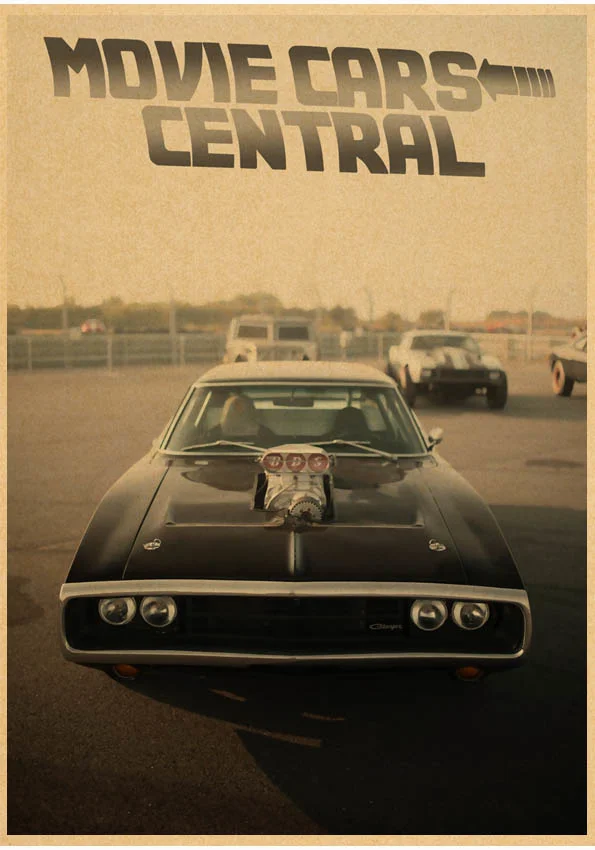 Настенные плакаты форсаж настенные украшение для спальни в винтажном стиле | Дом