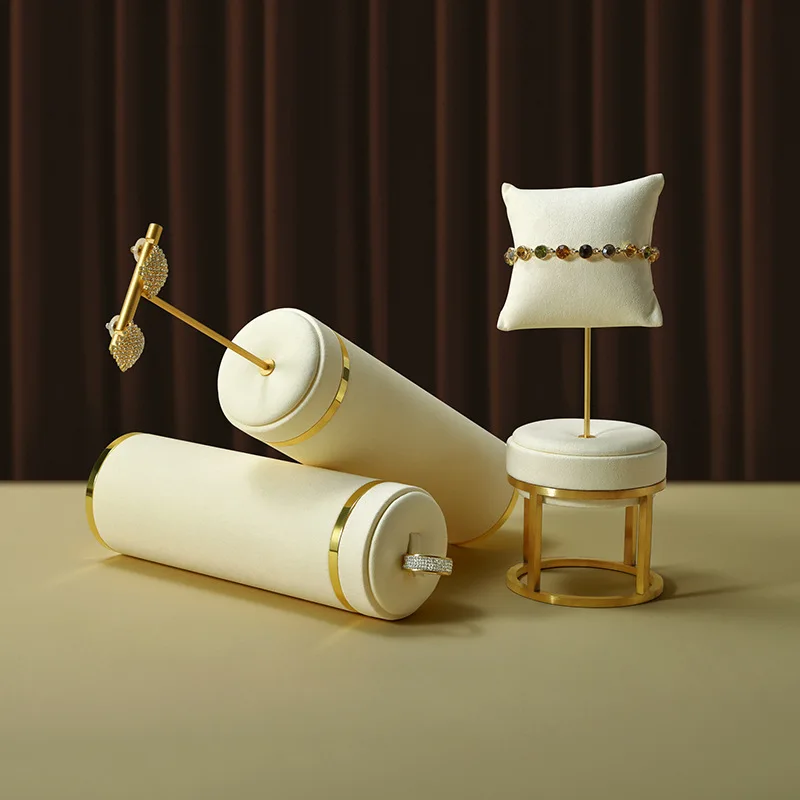 Window Metal Jewelry Display Stand Jewelry Storage Rack Ring Earring Necklace Display Prop jewelry boxes and packaging