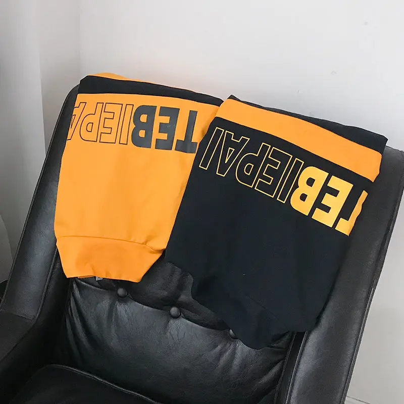 

Japanese Streetwear Men's Windbreaker Jacket Men Casual Vintage Color Block letter Jacket Coat Couple Track Jacket Fall Outwear