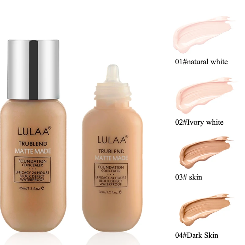 35 мл основа для лица Матовая жидкая база макияжа Обнаженная маска консилер