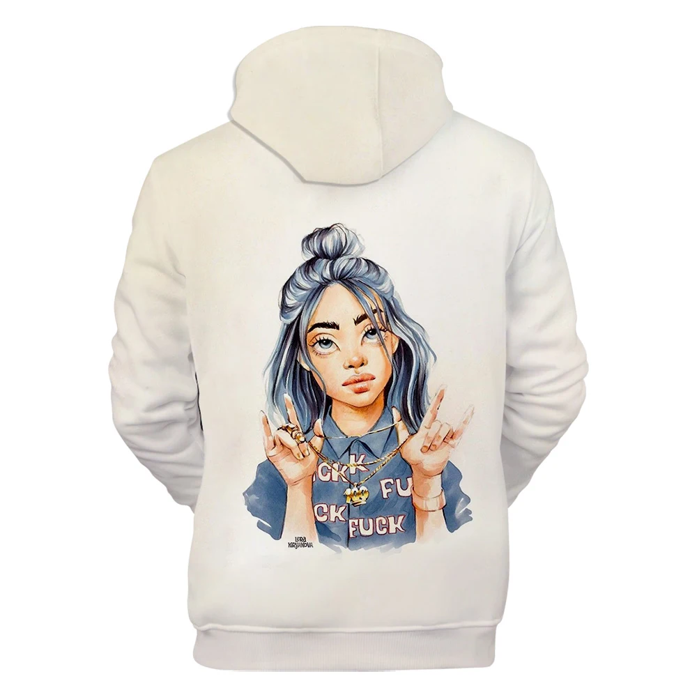 Оригинальные толстовки для мужчин и женщин Billie Eilish, толстовка с капюшоном, лидер продаж, осенне-зимняя модная одежда для мальчиков и девочек
