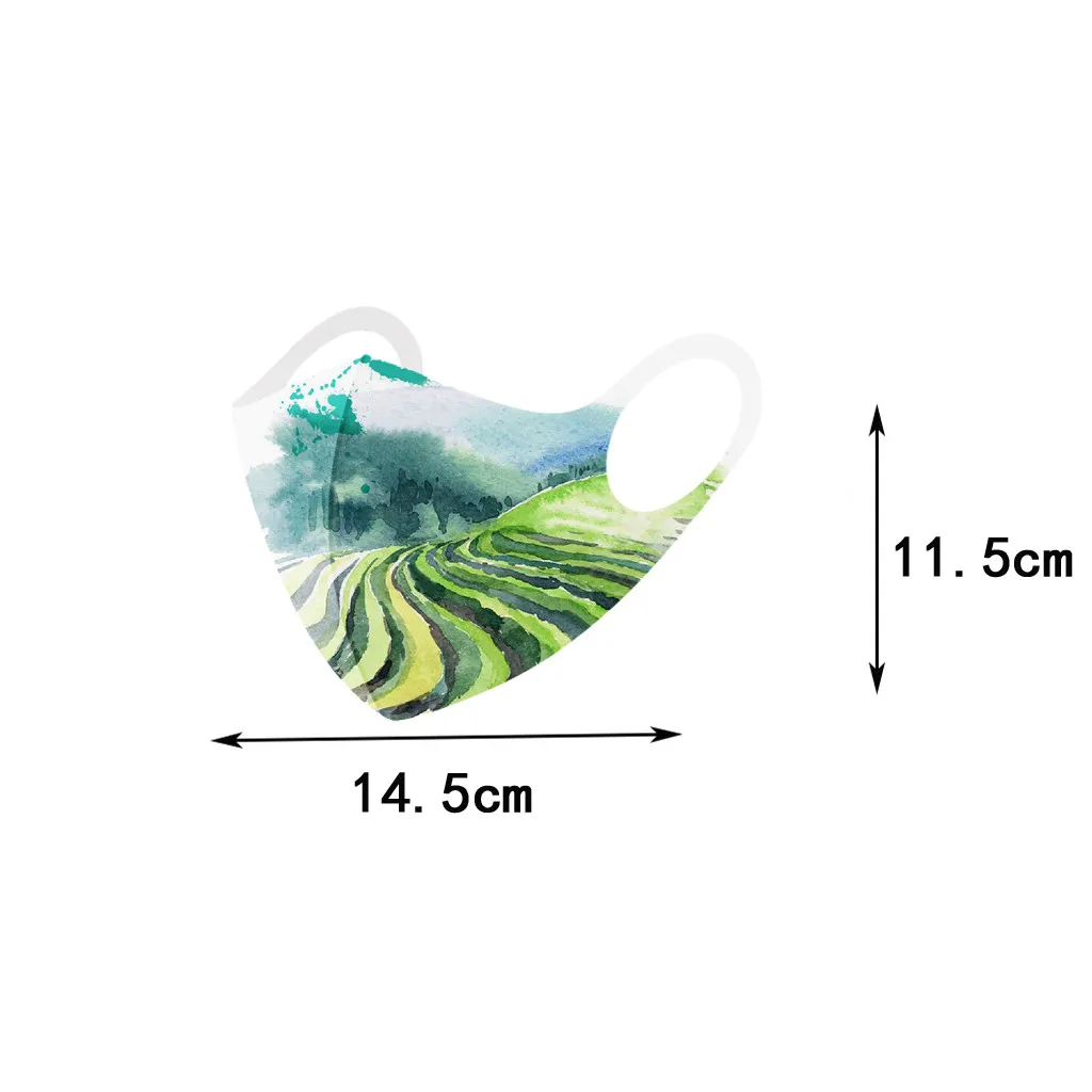 

1PC Kids Funny Printed Adjustable Face Mask Windproof Reusable Washable Masque Dustproof Breathable Protection Mask Mascarilla