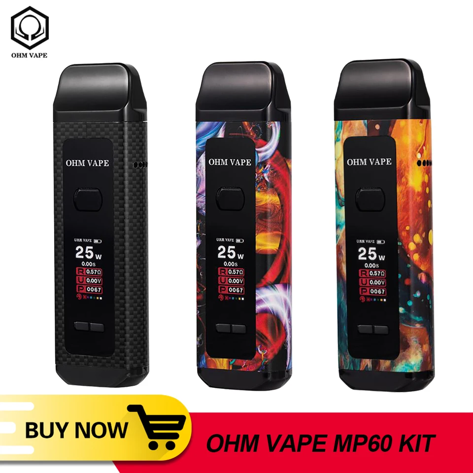 Оригинальный комплект электронной сигареты OHM VAPE MP60 1300 мА/ч картридж 3 7 мл