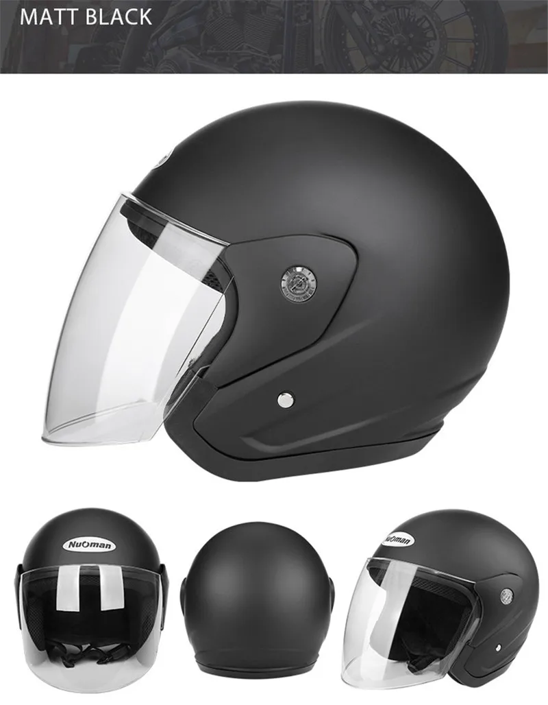 Мотоциклетный шлем Nuoman для электровелосипеда Прозрачный Защитные козырьки