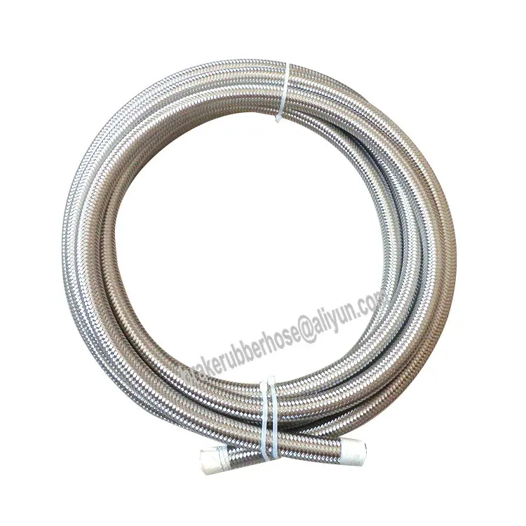 AN8 8AN 08 AN 8 STAINLESS STEEL BRAIDED PTFE HOSE OIL FUEL BRAKE LINE E85 1 м|Шланги и зажимы| |