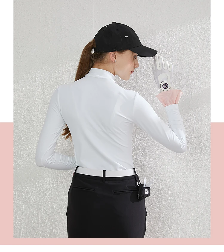 Blktee женская спортивная рубашка для гольфа BG19059 женская рубашка для гольфа осенняя одежда для гольфа