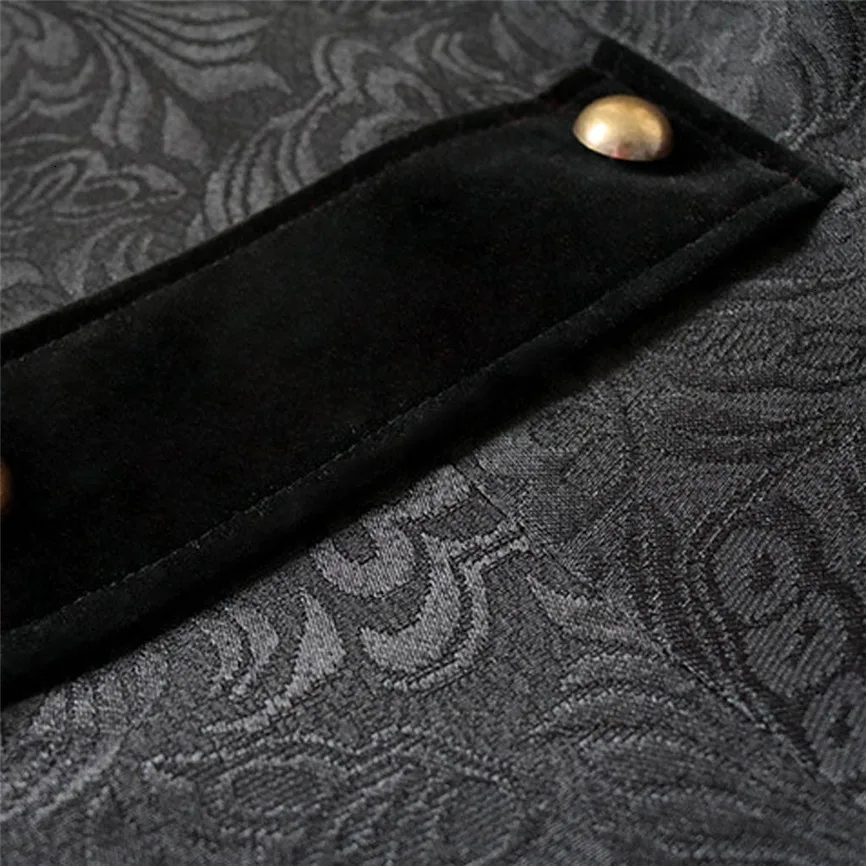 Нежное Мужское пальто модное стимпанк винтажный пиджак-фрак готическое