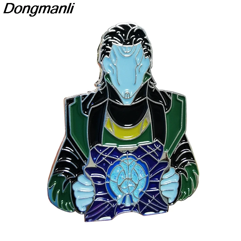 DZ45 Loki фигурки металлические эмалированные булавки значок брошь рюкзак сумка