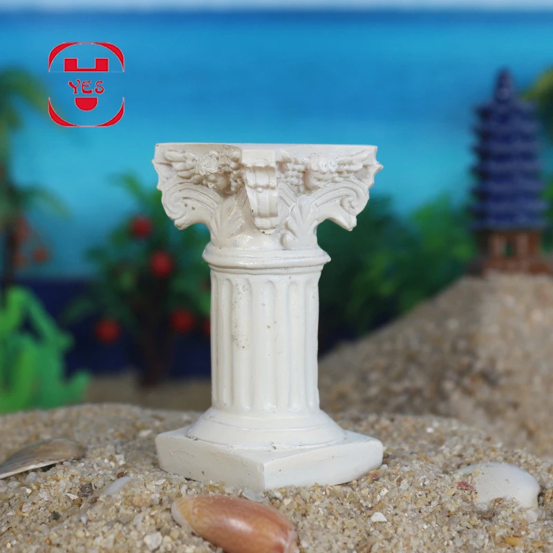 Да Смола римская колонна греческая Колонка модель статуя миниатюрная игра Sandplay сад двора диорама расположение пейзажей аксессуар